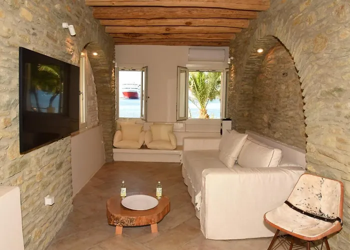 Sea Senses Andros - A Beachfront Retreat アパート ガブリオン